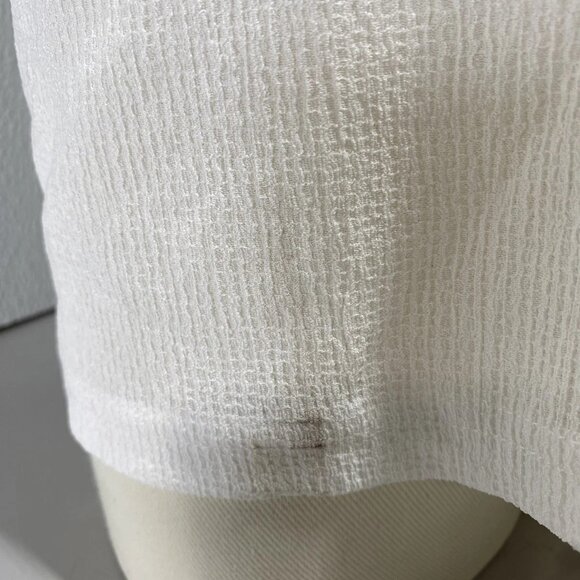 Blanco By Nature Men’s Textured Cotton Button Shirt Size L White - Picture 9 of 14